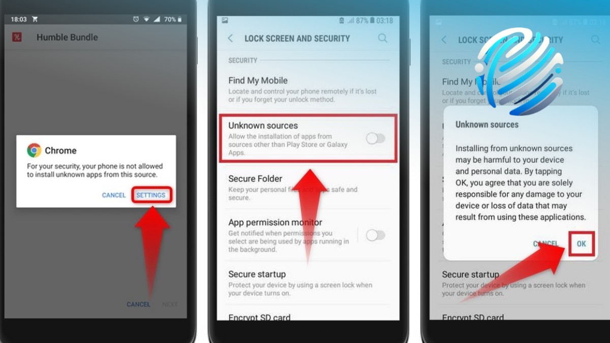 installation manuelle APK Android permission utilisateur